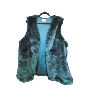 NEW Emerald Green Faux Fur Vest